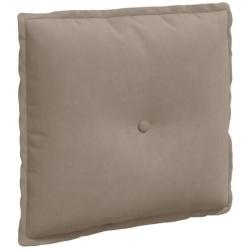 Coussin dos microfibre taupe 50x45 cm soutien confortable