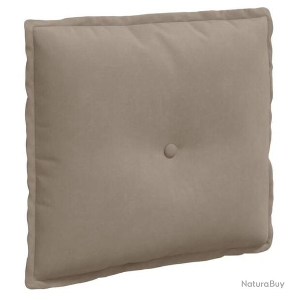Coussin dos microfibre taupe 50x45 cm soutien confortable