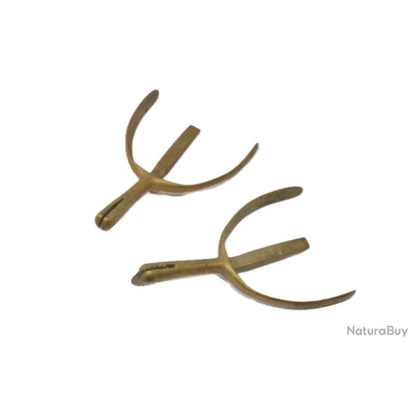 Paire d'perons de cavalerie anciens 19e - dbut 20e Sicle. Militaire