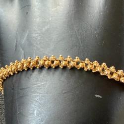 Bracelet or 18 carats - maille ancienne - 18,5 cm