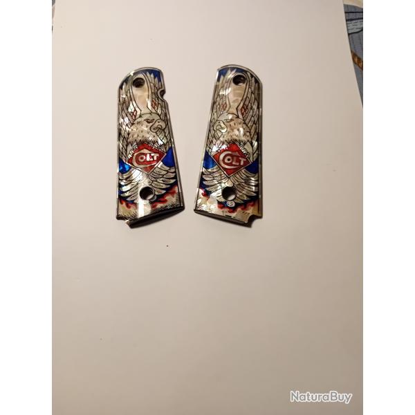 Plaquettes de crosses Colt 45 1911