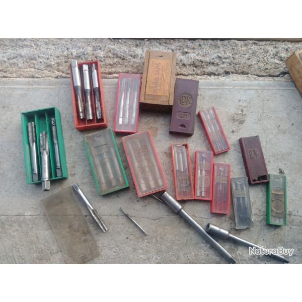 Lot taraud pour filetage