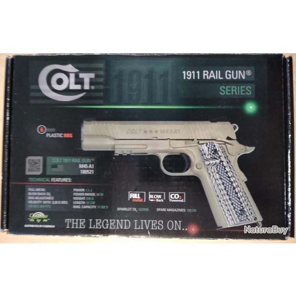 Cybergun Colt 1911 Rail Gun M45A1  Tan Gbb