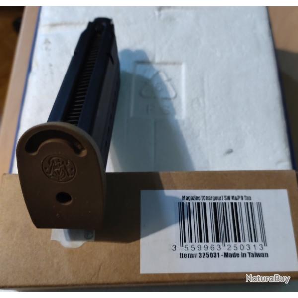 Chargeur Smith et Wesson Gbb talon Tan gaz Cybergun VFC