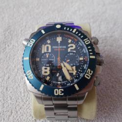 MONTRE DE PLONGEE FEELNEVER ETANCHE 500 METRES/ JAPAN SEIKO VK63 / BADASSE !