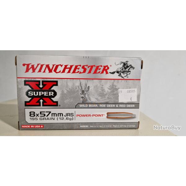 Munitions WINCHESTER 8x57 JRS