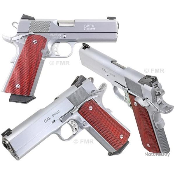 Pistolet Les Baer 1911 Monolith Commanche Cal. 9x19 - 4.25&quot; - CHROME