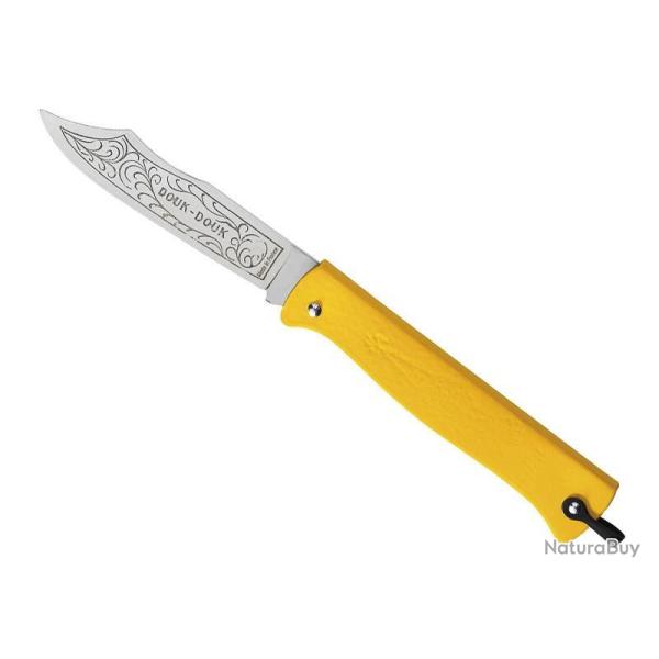 Couteau DOUK-DOUK 11cm inox - Jaune