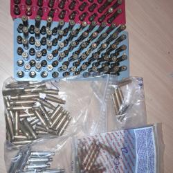 Lot 225étuis, tirés 1 fois. Certains recalibrés, désamorcés ou nettoyés. Je ne fais pas le tri! Cdlt