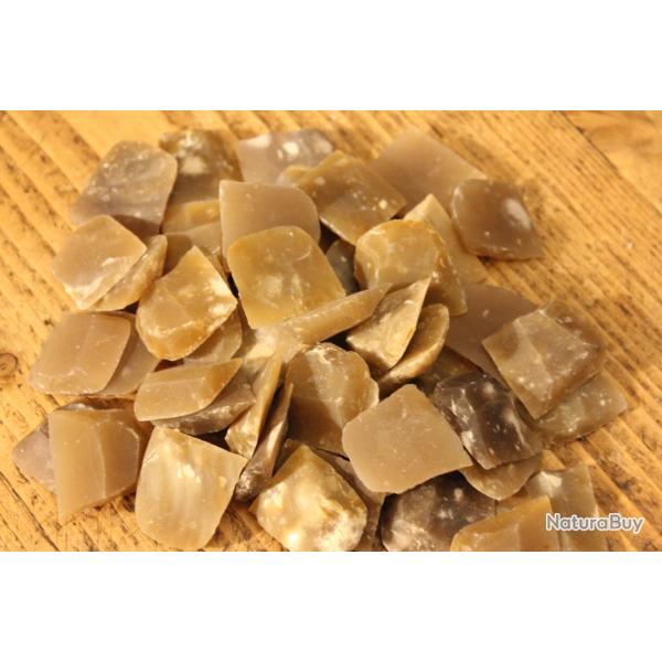 Lot de 10 silex blonds / pierres 1" pour rglementaires 1777, An IX, 1822 etc...