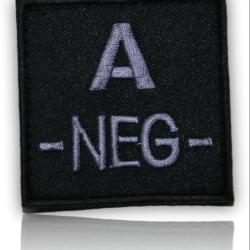 PATCH GROUPE SANGUIN A- NOIR