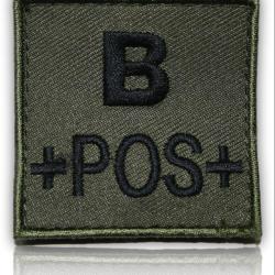 PATCH GROUPE SANGUIN B+ VERT