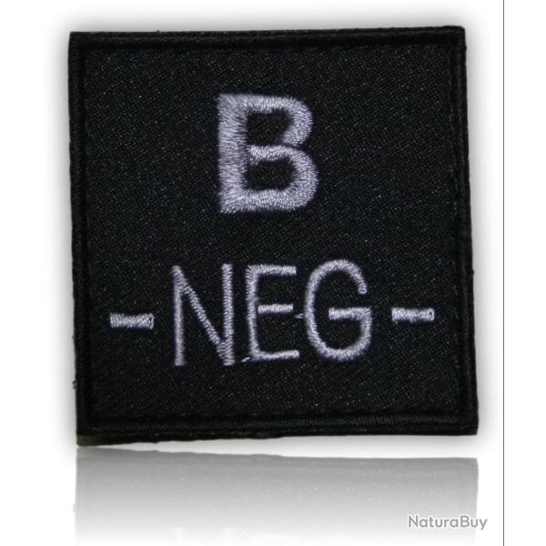 PATCH GROUPE SANGUIN B- NOIR
