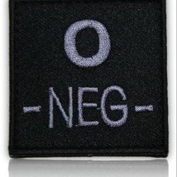 PATCH GROUPE SANGUIN O- NOIR