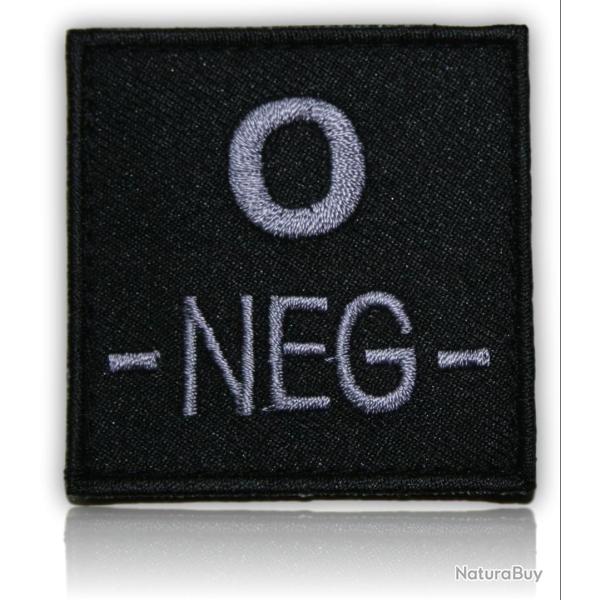 PATCH GROUPE SANGUIN O- NOIR