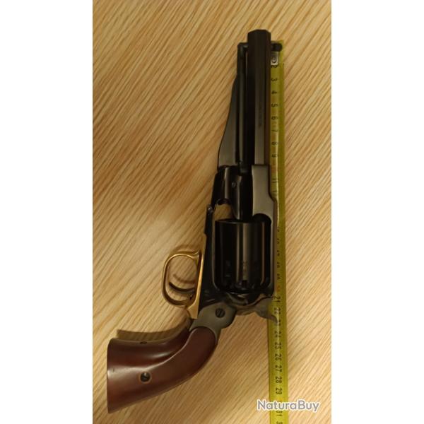 revolver pietta poudre noire r�plique 1858 remington sherif acier noir bronz� calibre 44 (RGASH44)