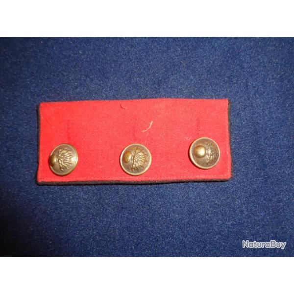 galon bas de manche garance pour vareuse officier 14/18 WW1