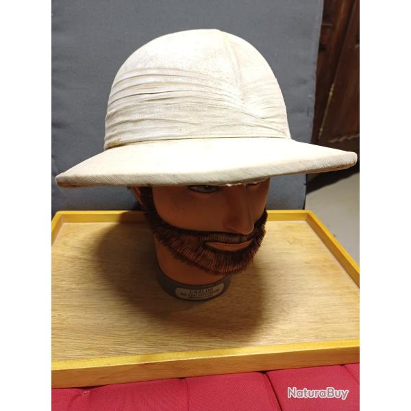 Casque colonial style anglais - CASQUE AU COQ D'ANNAM Indochine- taille 55