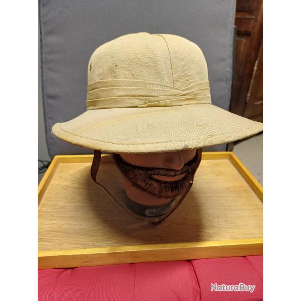 Casque colonial style anglais - IDEAL CAMEROUN Indochine- taille 55