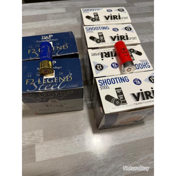 6 boites de 25 cartouches de ball-trap 7 Steel (acier)......ENCHERE 1 EURO