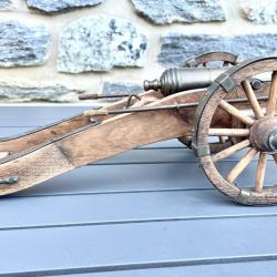 MAQUETTE de CANON Syst&egrave;me GRIBEAUVAL - Ancien R&eacute;gime / R&eacute;volution