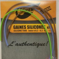 Peper - Gaine Silicone diam 0.3 + 0.5 + 0.7 + 1.0 (x15cm)