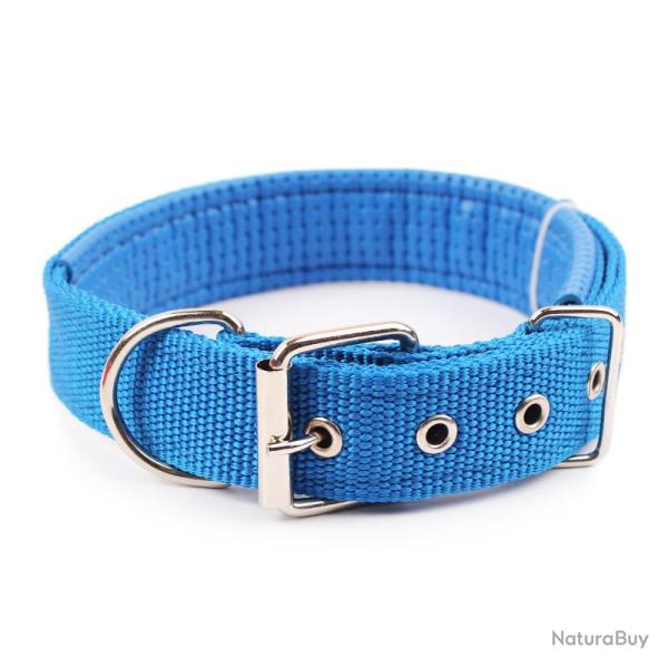 Collier pour chien toutes tailles - bleu - LIVRAISON GRATUITE