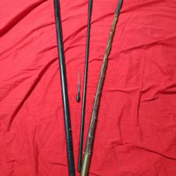 lot de 3 cannes  épées a restaurer