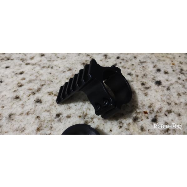 Montage tactique avec rail picatinny pour lunettes de tir 30 mm ou 25 mm