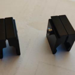 Montage métal 11mm pour pistolet Crosman 1377, 1322, 2240, 2250...