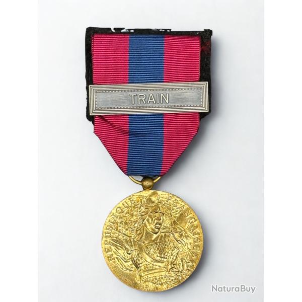 (18.034) M�daille de la D�fense Nationale - Bronze - Agrafe Train