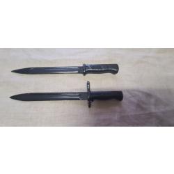 2 Coupes papier mauser et Garand, ouvre lettre