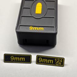 boite munition 9mm luger noir style moderne