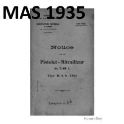 notice carabine MAS 1935 (envoi par mail) - VENDU PAR JEPERCUTE (m2627)