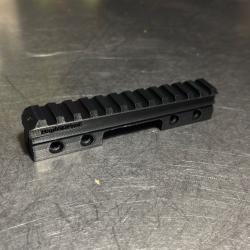 Rail 11 mm vers picatinny pent&eacute; 50 Moa &agrave; &eacute;jection lat&eacute;rale