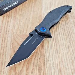 Couteau Tac Force A/O Tactical Street Fighter Lame Tanto Acier 3Cr13 Manche GFN Linerlock Clip
