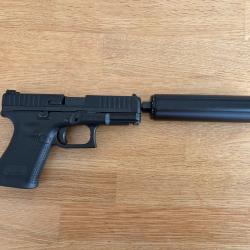 Glock 44 canon fileté 22 LR + Réducteur de son SAK