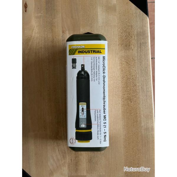 Tournevis dynamom�trique proxxon pour serrage de lunette de tir