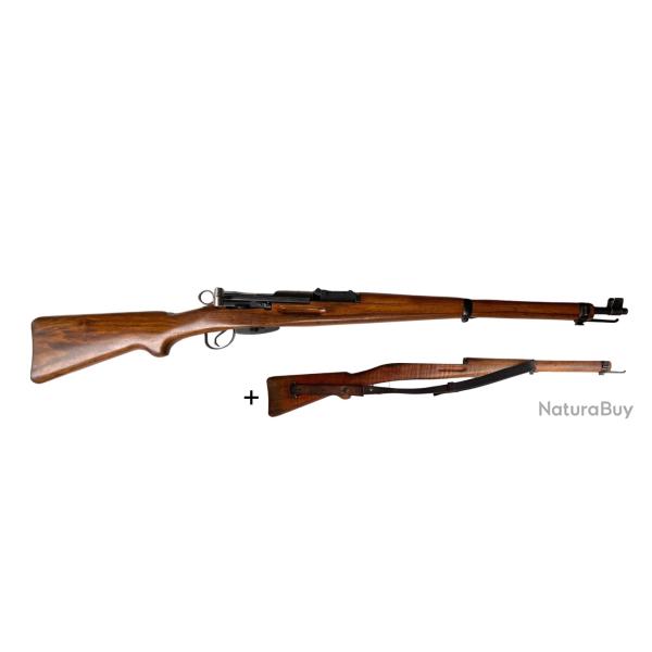 Schmidt Rubin K31 7,5x55 monomatricule + crosse d'origine