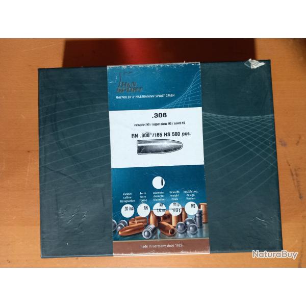 Balles H&N Sport High Speed RN - X500 - 30/308