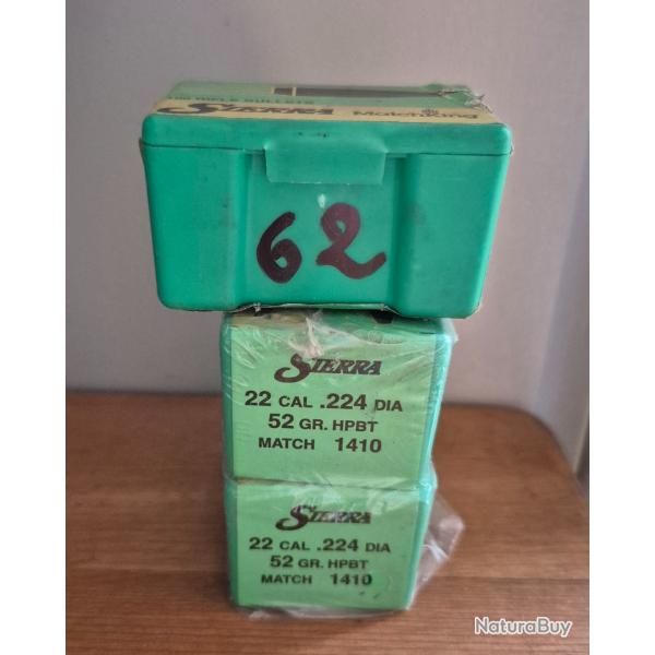 Sierra hpbt matchking 52 gr ref 1410