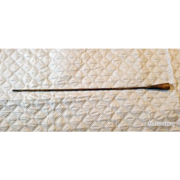 Baguette entonnoir de chargement en cuivre pour ancien fusil, longueur 88cm x Diam�tre 0,9cm
