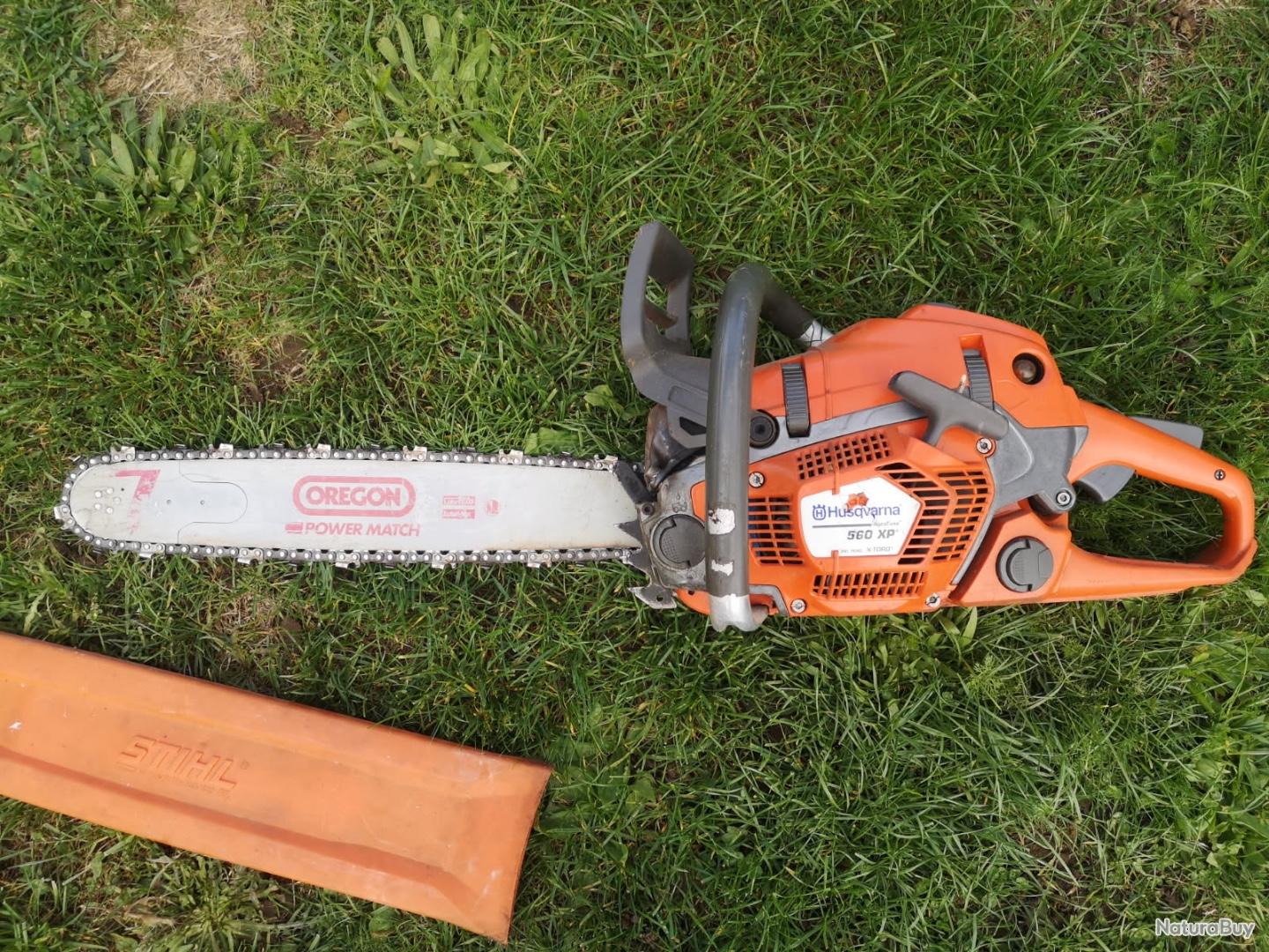 Tronçonneuse Husqvarna 560xp - Moteur Essence 2 Temps - Pour Pièces / Réparation