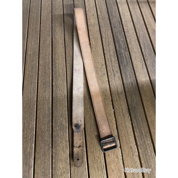 Bretelle r�glementaire mas 36 36/51 49 49/56 cuir fauve