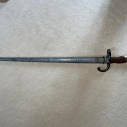 Ba&iuml;onnette Fran&ccedil;aise mod&egrave;le 1874 Gras - Embl&egrave;me USA.