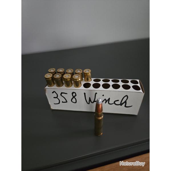 lot de 10 munitions 358 winchester