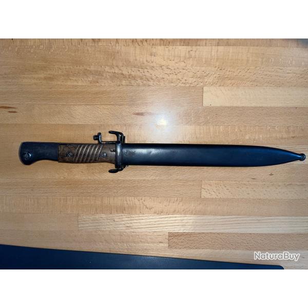 Ba�onnette 1884-98 3�me mod�le modifi�e "Garand" Norv�ge.