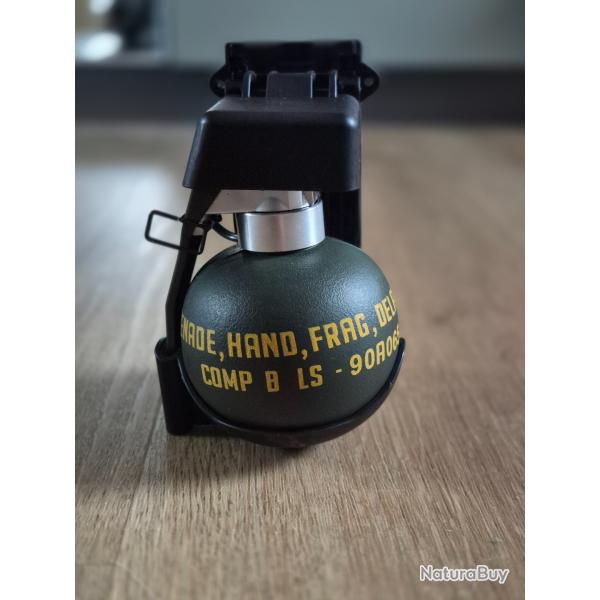 Kit Grenade Frag M67 Factice avec attache molle