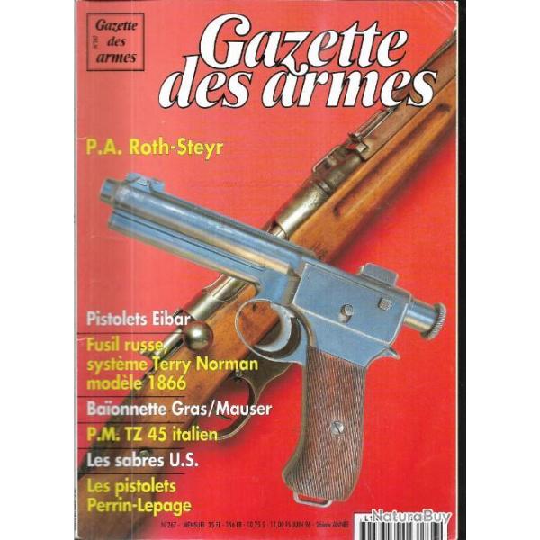 gazette des armes 267 p.a.roth-steyr, pistolets eibar, baionnette gras-mauser, sabres us,