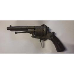 Revolver ancien &agrave; broche Lefaucheux - 9 mm - Li&egrave;ge XIX? si&egrave;cle